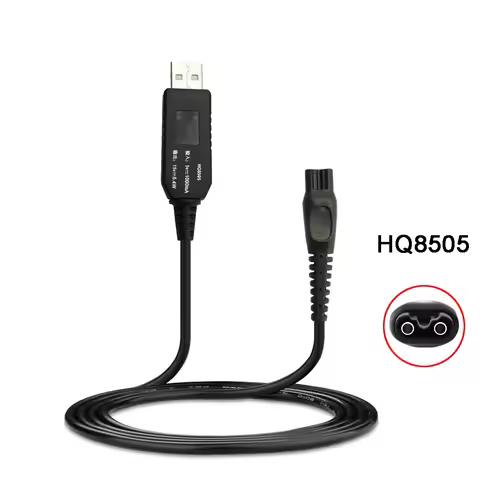 HQ8505 15V Razor USB Charger Cable for Philips Electric Shaver Series 3000 5000 7000 9000 Power Supp