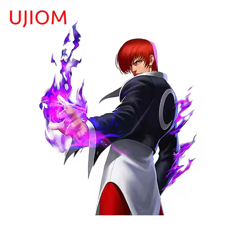 UJIOM 13cm X 10.5cm Iori Yagami Cartoon Wall Stickers Funny Scratch Proof Waterproof Baby Nursery Ro