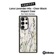 CASETiFY Impact Case for S24 Plus / S24 Ultra - Lana Lavender Mix Clear Black