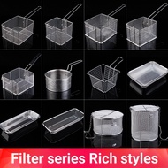 B. b. 81 Stainless Steel Frying Net Diamond-Shaped Frying Net Fryer Frying Basket Frying Stove Fryin