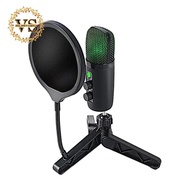 USB Desktop Podcast Computer Game Mic Noise Reduction Rgb Suitable for Vibrato Streaming Media Recording Small Set