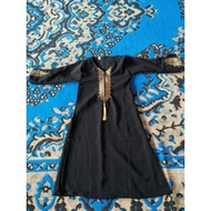 GAMIS WANITA MUSLIMAH ABAYA JUBAH HITAM SAUDI TURKI DUBAI IBU ANAK