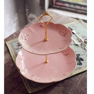 Sakura Desgin Ceramic Cakes Holder / High-tea Plate, 櫻花設計高貴下午茶層架