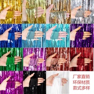 Rain Silk Curtain Birthday Party Decoration Wedding Background Door Curtain Props Rain Shooting Tass