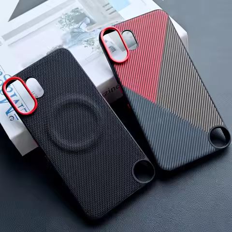 For Nothing CMF Phone 2 Pro Case Luxury PU Leather Magnetic Wireless Charging Protective Back Cover 