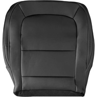 Driver Bottom Leather Seat Cover, Jet Black Driver Side Cover Driver Side Bottom Seat Cover Compatib
