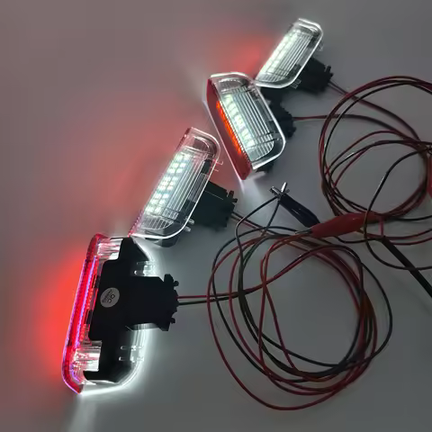 4x Car LED Door Warning Light Welcome Projector for Golf 6 7 Jetta MK5 MK6 Passat B6 B7 CC TIGUAN Sc