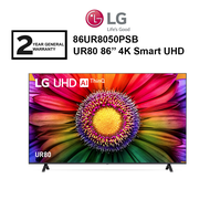 LG UR80 86'' 4K Smart UHD TV with Al Sound Pro 86UR8050PSB Television