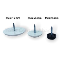 Paku Plastik / Alas Kaki Meja Kursi Lemari / Paku Glindit / Paku - 15 mm