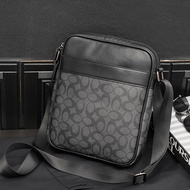 📿 Men's Bag 2024 New Fashion Shoulder Bag Men's Crossbody Casual Business Vertical Briefcase Backpack Trendy Bag