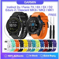 Garmin Fenix 7X / 6X / 5X / Fenix 3 / Instinct 2x / Descent MK3i / MK2 / MK1 / Taxtix 7 QuickFit Watch Strap Band - 26mm