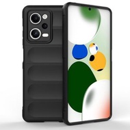 全城熱賣 - 適用於小米 Redmi Note 12 Pro 5G China / Note 12 Pro 5G Speed 幻盾TPU+絨布手機殼（黑色）