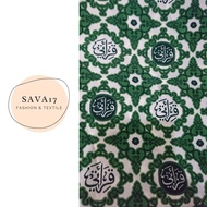 Promo Kain Batik Sekolah Meteran Seragam Qiroati Tpq Terbaru Warna Hijau