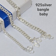 *Ready stock*Original 925 silver bangle baby gelang tangan untuk bayi