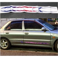 Proton Wira No.8 Side Body Sticker Decal - Pelekat Pintu Kereta (1 Set = 2 Pcs)