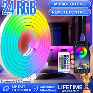 Strip Light Music Sync RGB Neon Decor Light IP67 Waterproof Strip Light with Remote