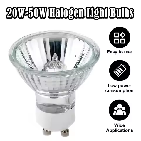 Halogen Spotlight Bulb Glass Housing 110v 220v 12v Gu10 Mr16 Mr11 Gu4 30°/beam Angle 2pins 20w 35w 5