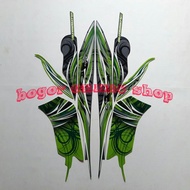 HIJAU Mio soul 2009 green motorcycle striping sticker