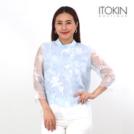 ITOKIN เสื้อเบลาส์เนื้อผ้าชีฟองทอพิเศษ DREAMY ELEGANCE BLOUSE W5B176