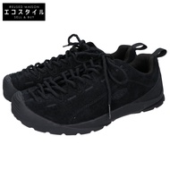 KEEN 1026592 JASPER HAIRY 黑色/黑色低筒運動鞋，尺寸 25.5cm [二手]