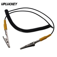 UPLUCKEY Coiled Cord, Black 180cm / 71" Anti-Static ESD Grounding Cable, Male-to-Female 2mm Polyuret