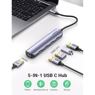 UGREEN USB C Hub 5in1 Multiport Adapter for M1 / M2 MacBook, Surface, iPad Pro, Galaxy S23, USB-C La