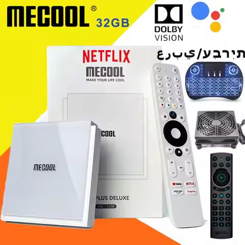 MECOOL KM2 PLUS DELUXE Android 11 Certified TV BOX Google TV Dolby Vision Atmos 4GB DDR4 32GB 1000M 