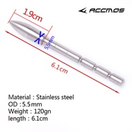 12pcs ID4.2mm Arrow Head 70 80 90 100 110 120 Grain Stainless Steel Bullet Arrow Point Tip DIY Fishi
