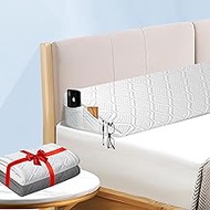 Purple Llama King Headboard Pillow, (76"x11.4"x6") 30D Memory Foam Bed Wedge Pillow for Headboard wi