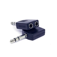MIC JACK CONNECTOR T stereo MALE 1 TO 2 MIC FEMALE 1-2 Dimensions size: 6.7 cm x 2.8 cm (length x wi