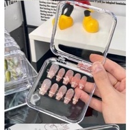 Premium fake nail box Nailart nail box Acrylic display fake nail storage box / box container (BOX ON