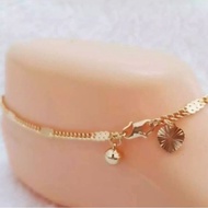 22k gold plated luxury fashion tassel anklet for women