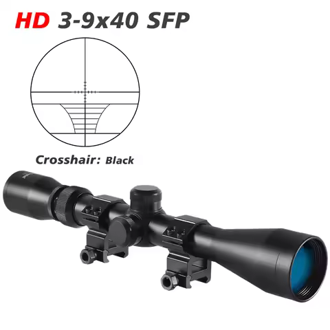 3-9X40 Hunting Deer Air Rifle Scope Wire Rangefinder Reticle Crossbow Mil Dot Reticle Riflescope Tac