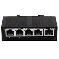 4X 5 Port 100Mbps Network Switch Ethernet Industrial Grade Switch Unmanaged Rail Type Industrial Net