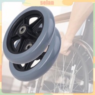 SELAN Wheelchair Front Wheel 6 8Inch Wear-resistant Solid Tire Wheels Supplies Durable