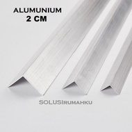 Tersedia ( 6 Potong X 1 Mtr ) Aluminium Siku L 2 Cm ( Aktual 16 Mm )