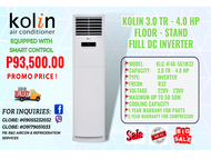 🎉BRAND NEW KO.LIN 3.0 TR - 4.0 HP FLOOR - STAND FULL DC- INVERTER AIRCON R32 SUMMER SALE PROMO 2024 