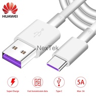 Original Huawei 5A Type C Cable 6A Date Cable USB Type-A to USB Type-C 1m Cable Type-C Supercharge C