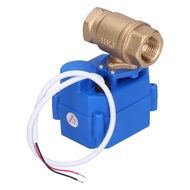 Brass Electrical Valves DC9~24V Mini IP67 Motorized Ball Valve  2 Wire Auto Return Setup with 35cm C