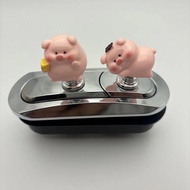立体小猪马桶按压器长指甲美甲通用专用卫生间冲水辅助浴室装饰3.163D Piggy Toilet Presser for Long Nails, Universal for Manicure, Bat