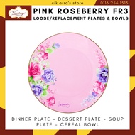 Vantage Pink Roseberry Siti Series Loose Replacement Plate Bowl (Sold Individually) Pinggan Mangkuk