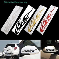 AFMY 3D Flame Fire Reflective Sticker Motorcycle Decal Stickers Car Decoration Vehicles Car Accessor