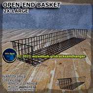 32 INCHES OPEN END WIRE MESH BASKET ORGANIZER (2XL) - BIG WIRE!!! - 1 to 5 pcs QUANTITY VARIANTS - PLANT RACK ORGANIZER - BOOK SHELF ORGANIZER - KITCHEN ORGANIZER RACK - BASKET ORGANIZER RACK - HEAVY DUTY WIRE MESH BASKET