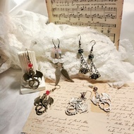 By vangelgleam "Call Me Adelais" earrings vintage medeval royalty dragon knight