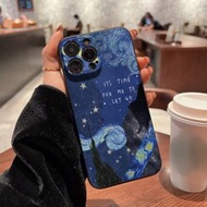 Shockproof Oil Painting Elements Fashion Vincent Van Gogh Starry Sky English Alphabet Stars Painted 