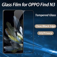Tempered Glass Outer Screen Film for OPPO Find N3 HD Clear/Black Edge/Privacy Film Full Cover Screen Protector for Oneplus Open