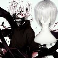 Anime cos wig Tokyo ghoul ghoul Jinmuyan silver white Halloween cosplay wig