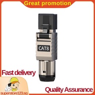 1Pcs RJ45 Cat8 Ethernet Cable Connectors RJ45 Metal Tool Free Easy Termination Plug 2000MHz 40G LAN 