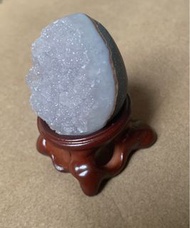🈹️爆閃紫粉砂糖瑪瑙恐龍蛋帶底座