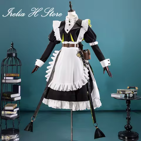 Irelia H Store Arknight Kaltsit Cosplay Costume Women Game Maid Dress Halloween Party Role Cosplays